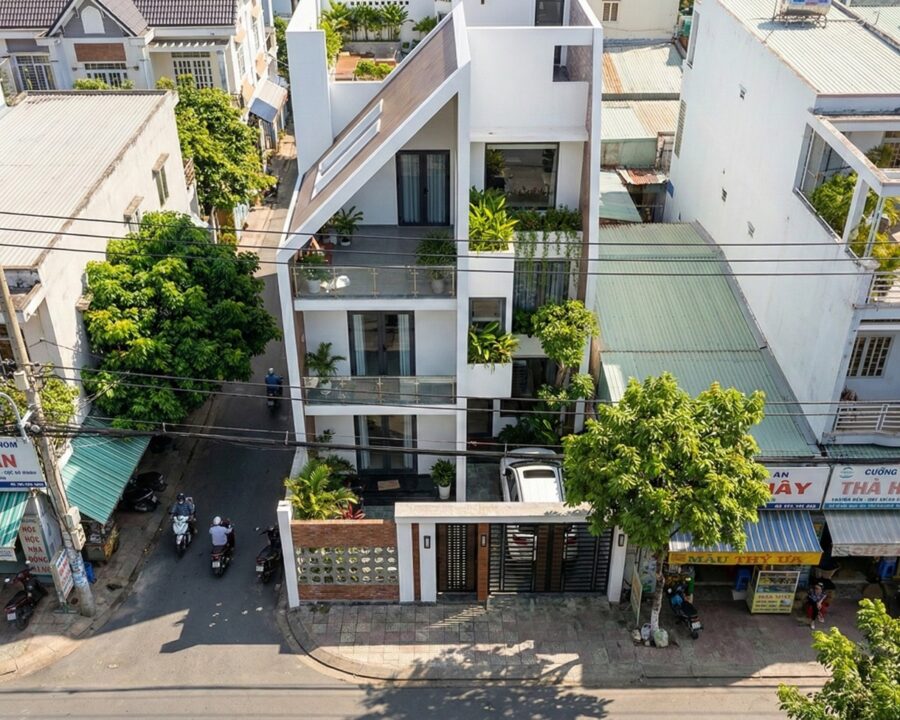 biệt thự 8mx20m 3 tầng