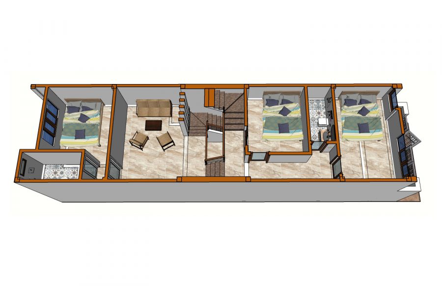 NHÀ 3 TẦNG CHI PHÍ THẤP