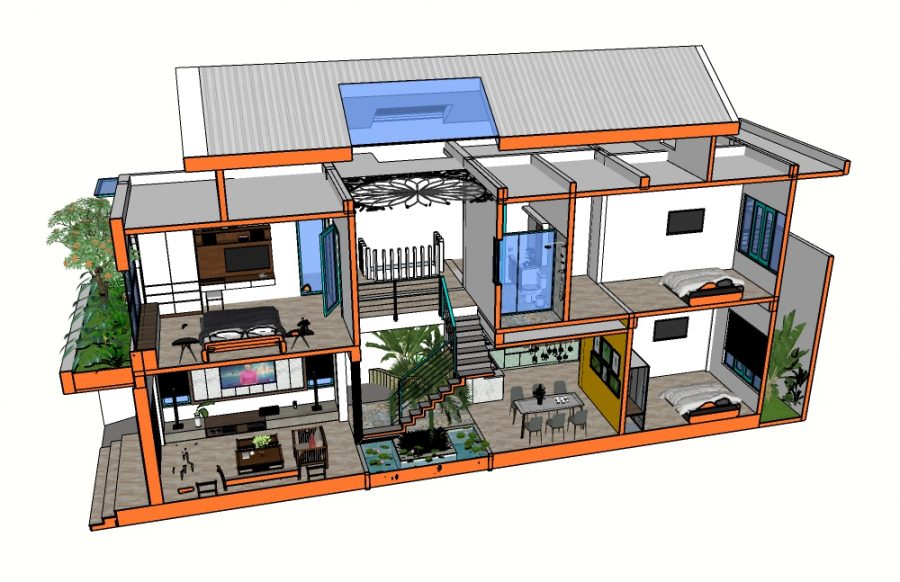 nhà phố 6mx20m