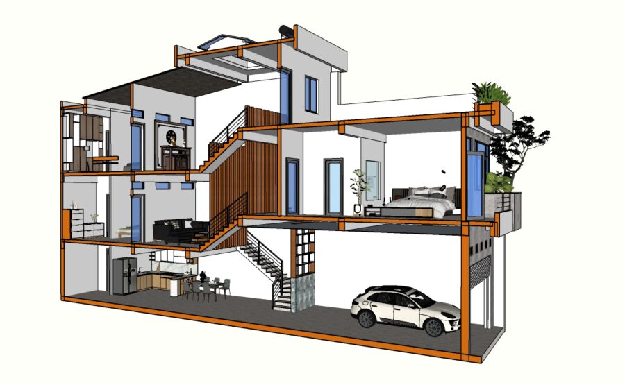 NHÀ PHỐ 5X20M
