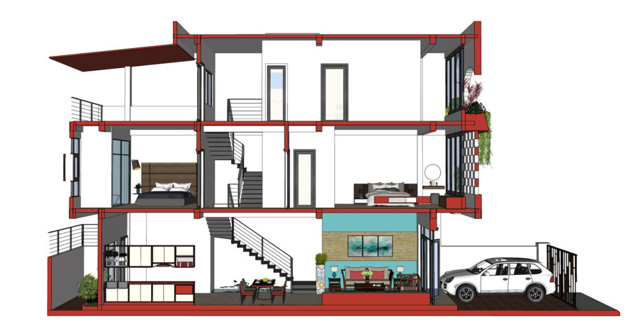 NHÀ PHỐ 4M 3 TẦNG