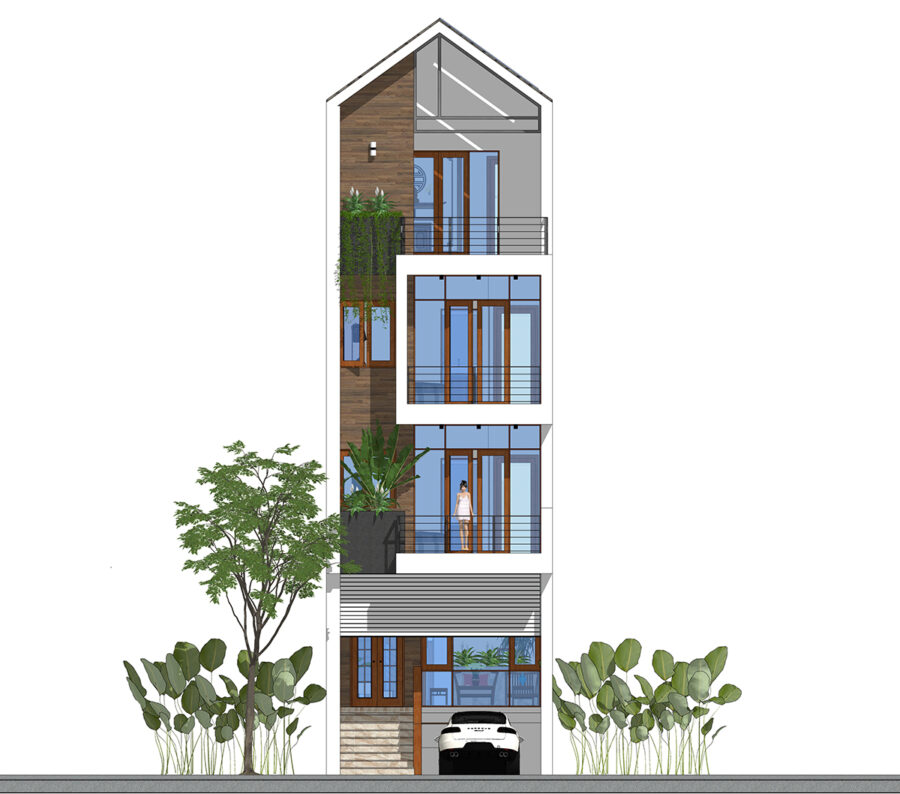 NHÀ LỆCH TẦNG DIỆN TÍCH 5X20M