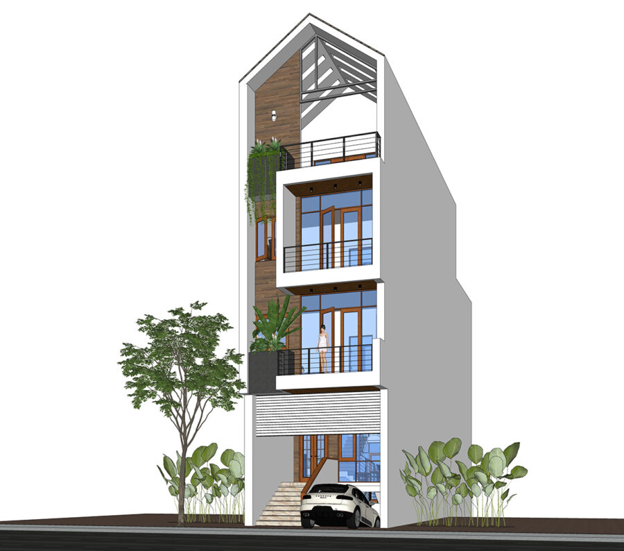 NHÀ LỆCH TẦNG DIỆN TÍCH 5X20M