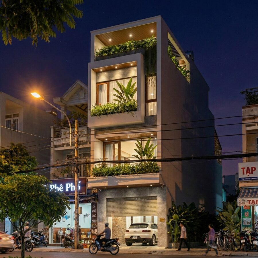 NHÀ 3.5 TẦNG DIỆN TÍCH 4.1MX19M