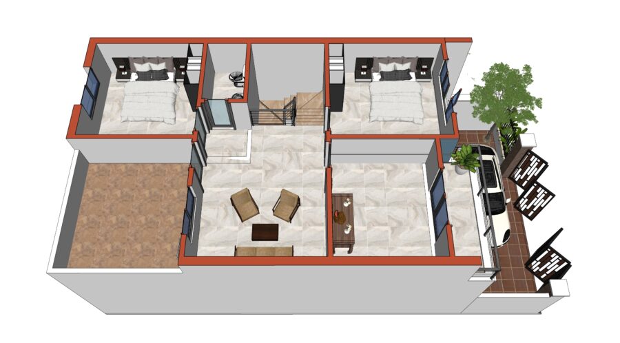 cải tạo nhà ở 2 tầng
