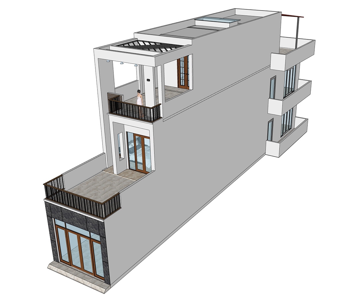 NHÀ PHỐ 3 TẦNG 4Mx25M