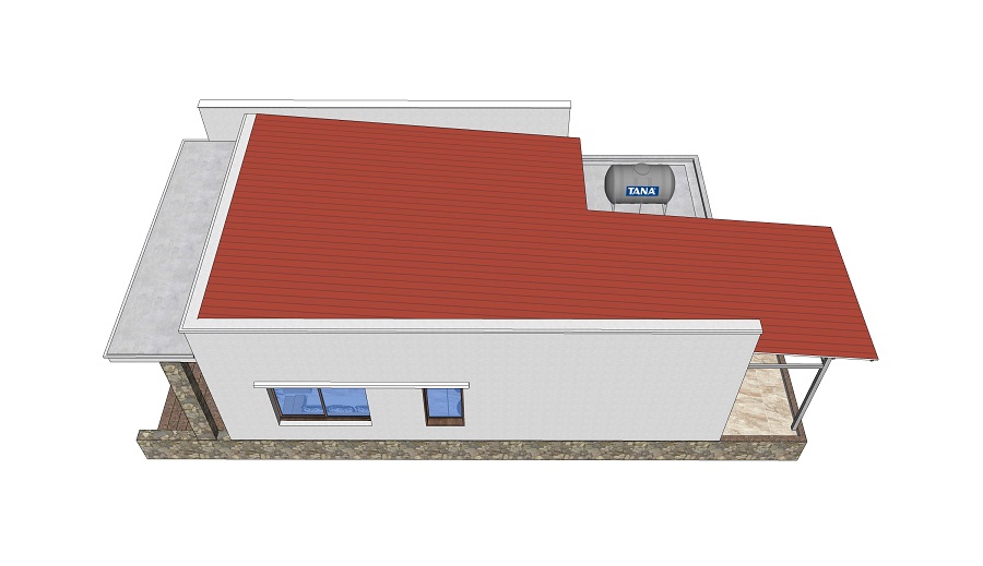 Nhà cấp 4 diện tích 7mx12m