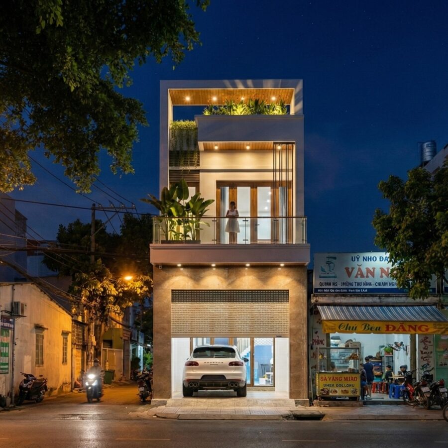 Nhà phố 4mx20m 3 phòng ngủ