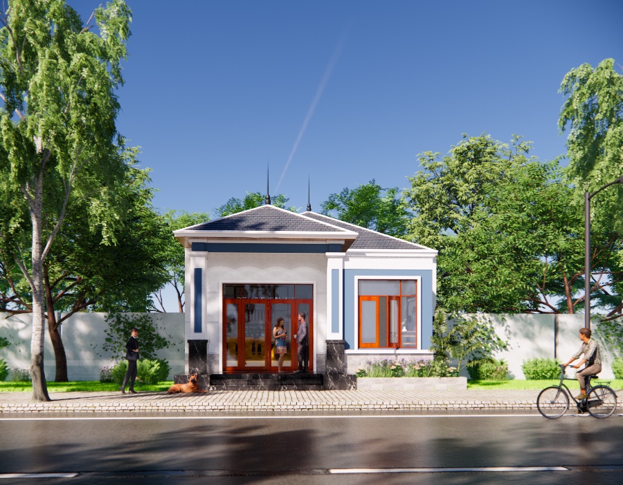 Nhà 1 tầng mái nhật