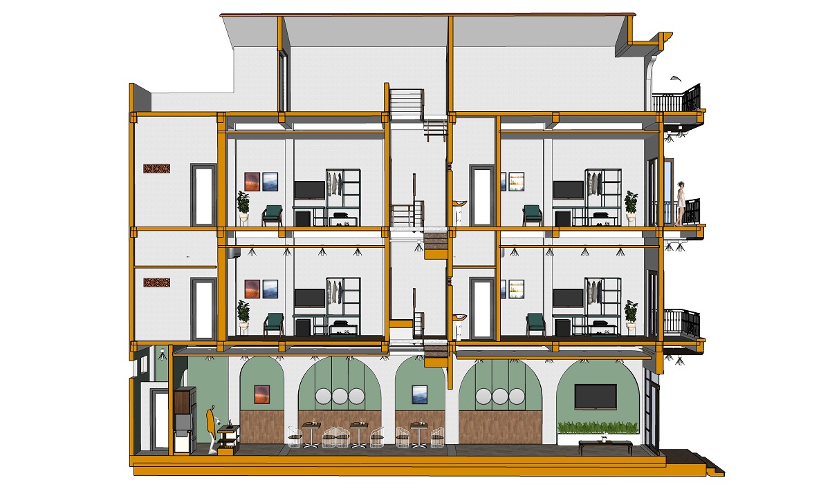 Homestay nhà phố