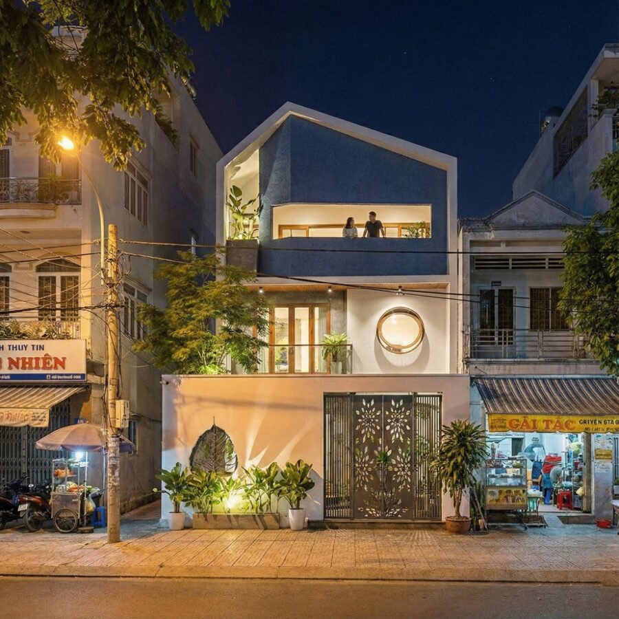 Nhà phố lệch tầng 8m