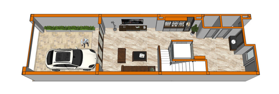Nhà 5m x 18m 5 tầng có thang máy