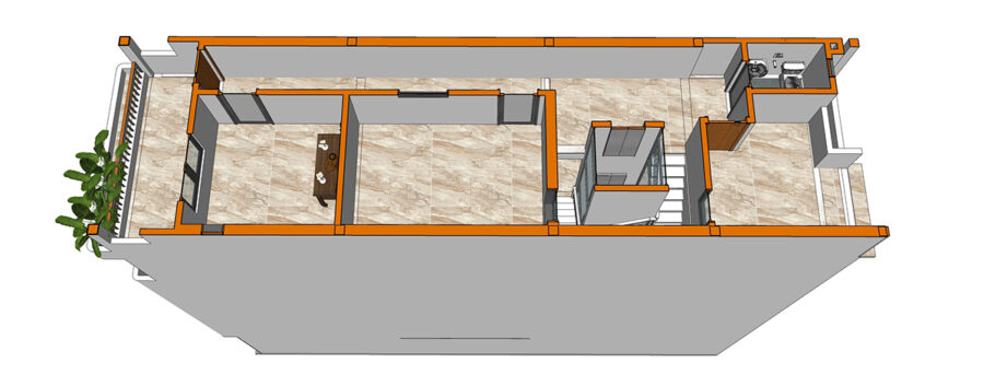 Nhà 5m x 18m 5 tầng có thang máy