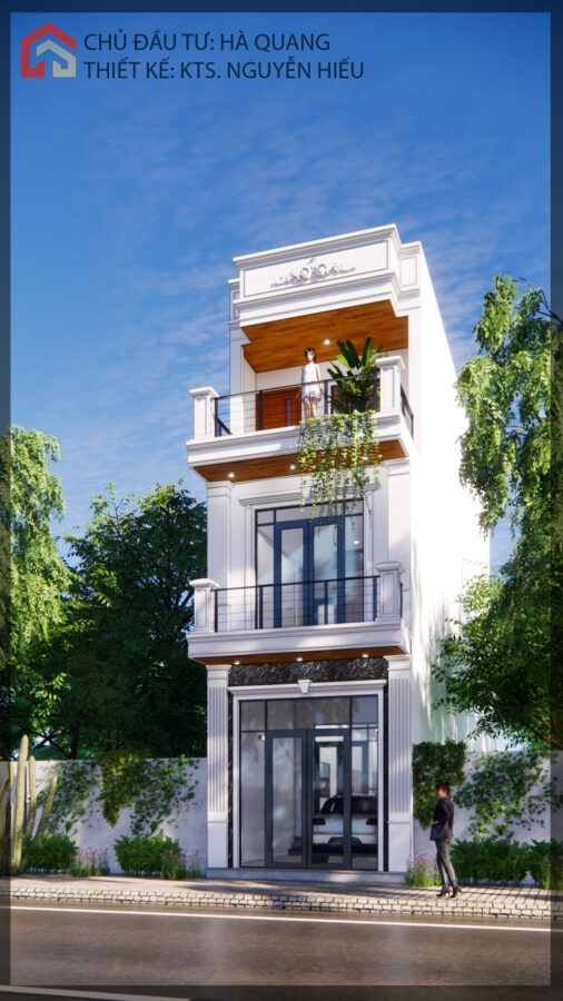 Nhà phố tân cổ điển diện tích 4m 